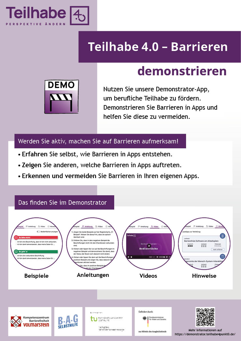 Vorschau auf das Poster im Teilhabe 4.0-Design mit Link zur Vergrößerung.