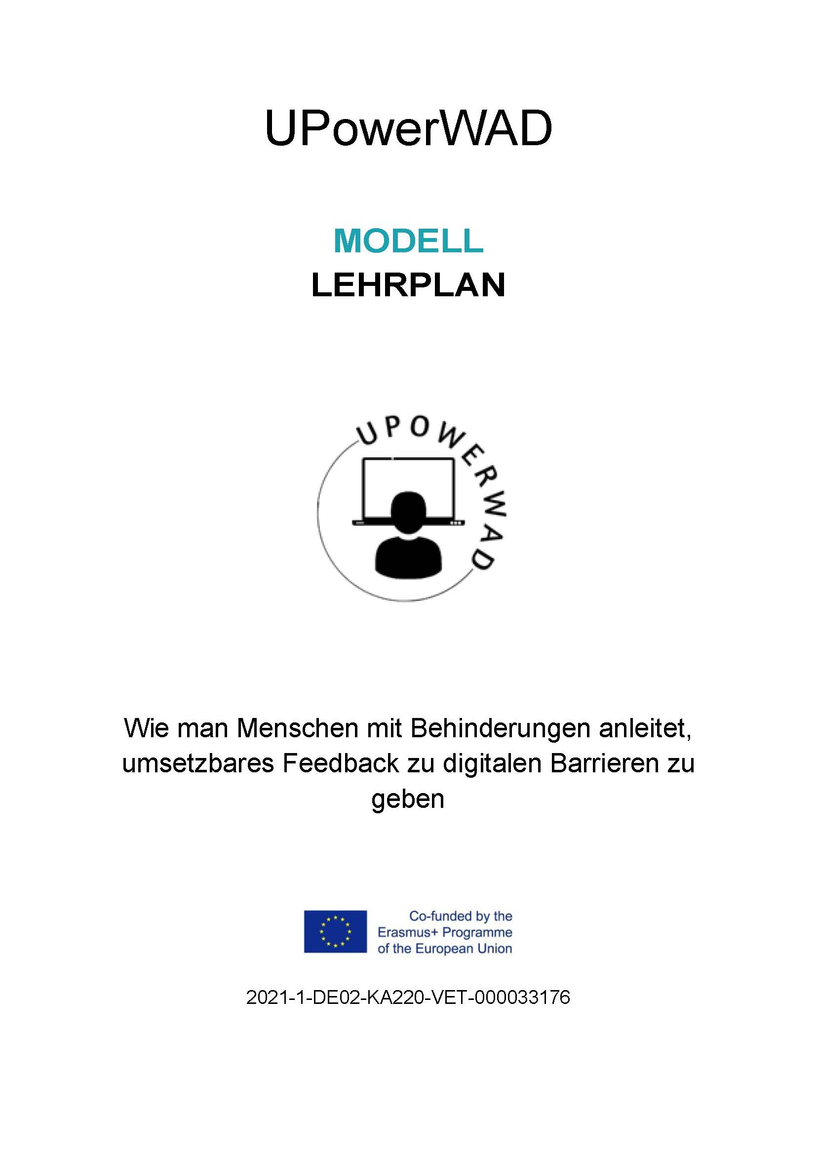 Deckblatt des deutschsprachigen Dokuments Modell-Lehrplan mit Link zum Vergrößern der Ansicht.
