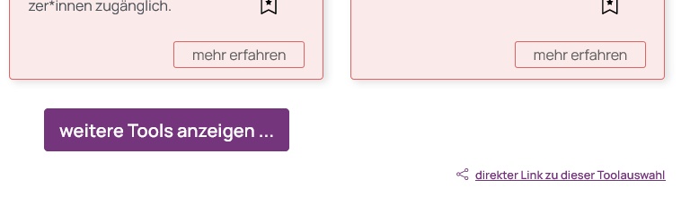 Screenshot des Links am unteren rechten Seitenrand direkter Link zu dieser Toolauswahl mit dem typischen Teilen-Icon bestehend aus einem Baumknoten mit 2 Kindknoten.