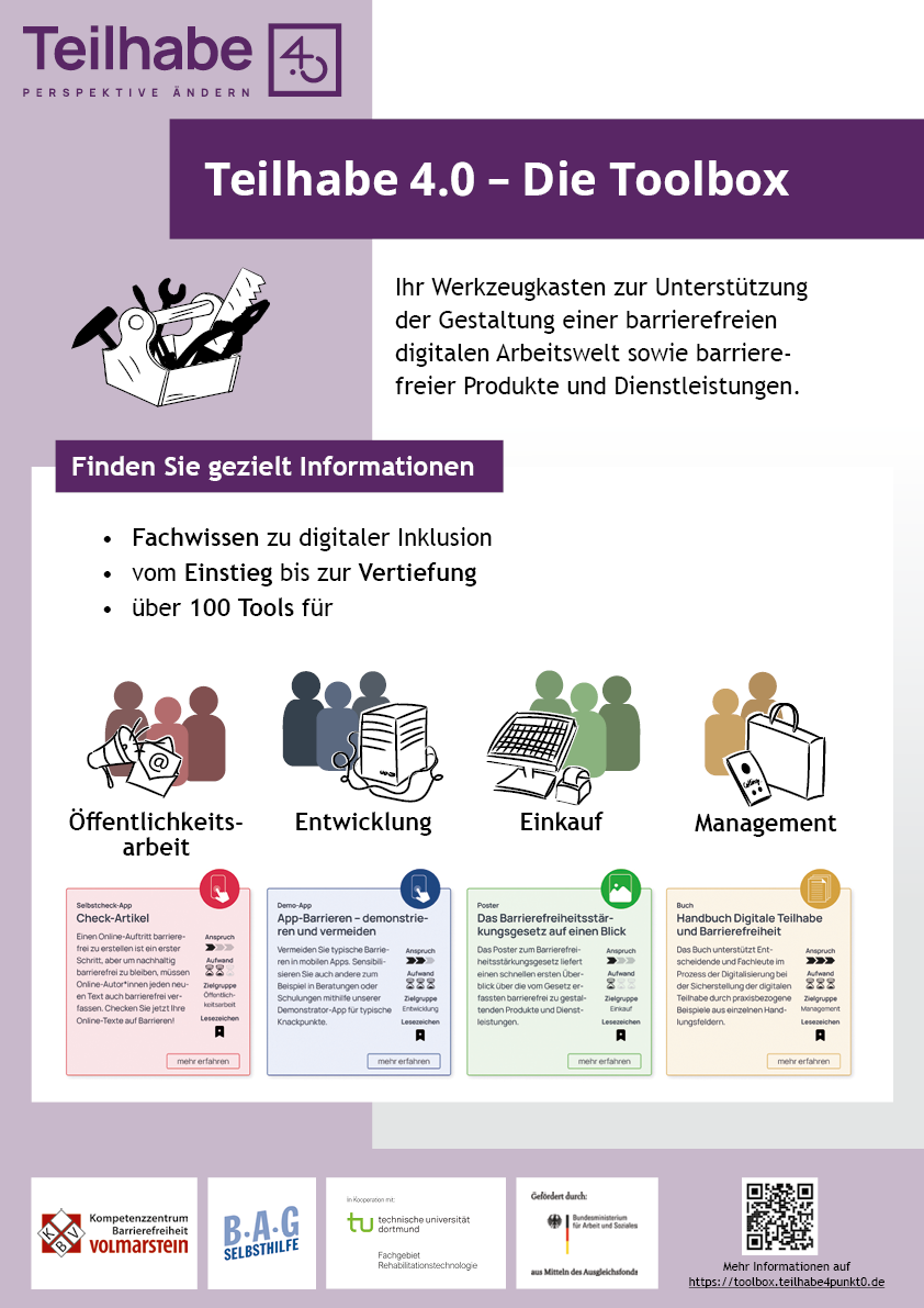 Vorschau auf das Poster im Teilhabe 4.0-Design mit Link zur Vergrößerung.